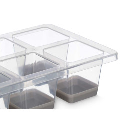 CUBITERA 8 HUECOS GRD GRIS