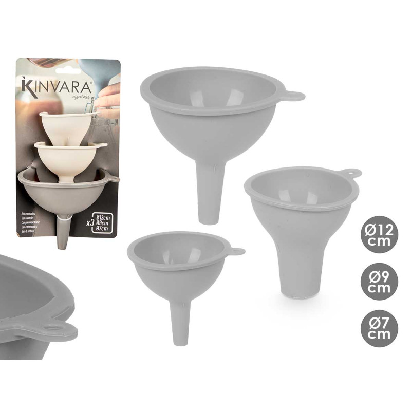 SET 3 TONNOIR SET GRIS