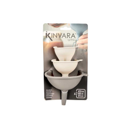 SET 3 ASSORTED FUNNELS GREY