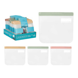 SET 2 EASY CLOSE BAGS ASSORTED 3 COLOURS SMALL