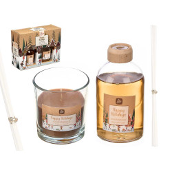SET 2 CANDELA PROFUMATORE BISCOTTO ZANZERO 100ML