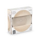 PIATTO DOLCE 20,5 CM INCISO GRIGIO