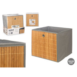 BOÎTE ORGANISATION PLIANTE  BAMBOU GRIS
