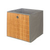 BAMBOO GREY FOLDING ORGANISER BOX