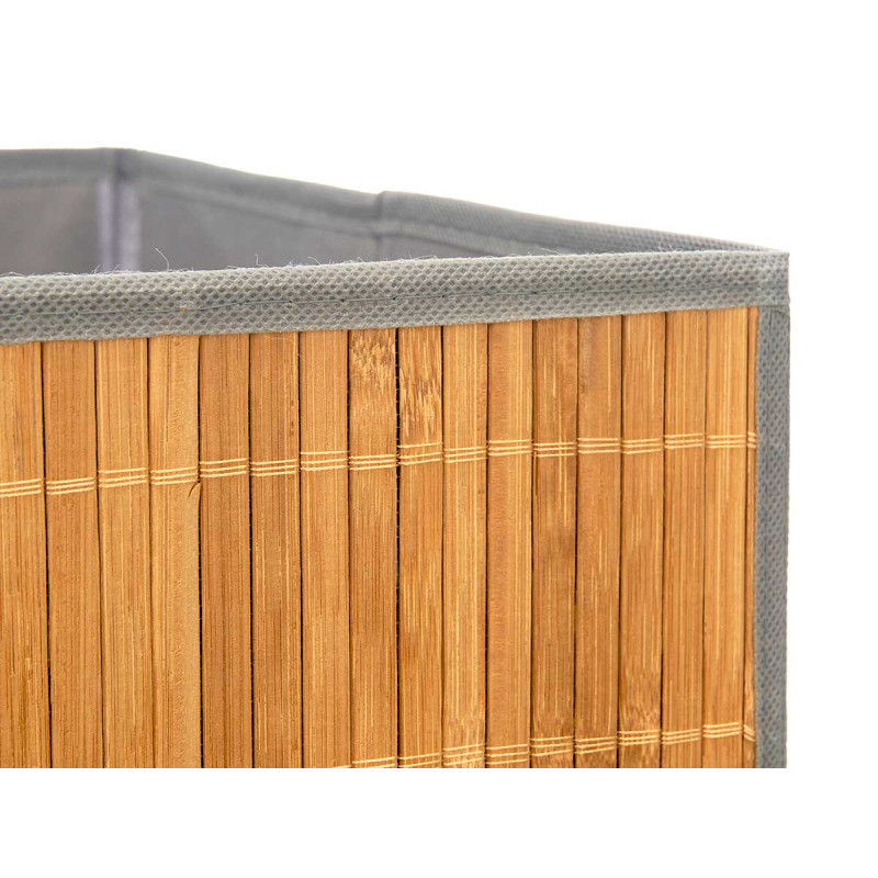 CAJA PLEGABLE ORGANIZADORA BAMBU GRIS