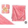 COUVERTURE EN SOIE ROSE 130X160CM