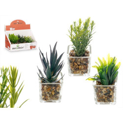 POT PLANTE VERRE SET 3