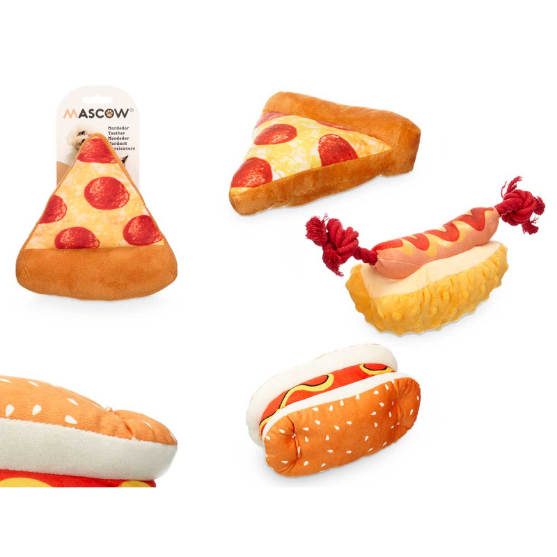 FABRIC TEETHING RING FOOD ASSORTED 3