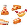 FABRIC TEETHING RING FOOD ASSORTED 3