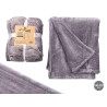 SILKY BLANKET LIGHT GREY 180X220CM