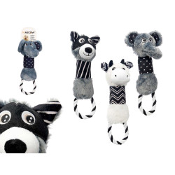 ANIMAL TEETHER FABRIC TEETHING RING ASSORTED 3