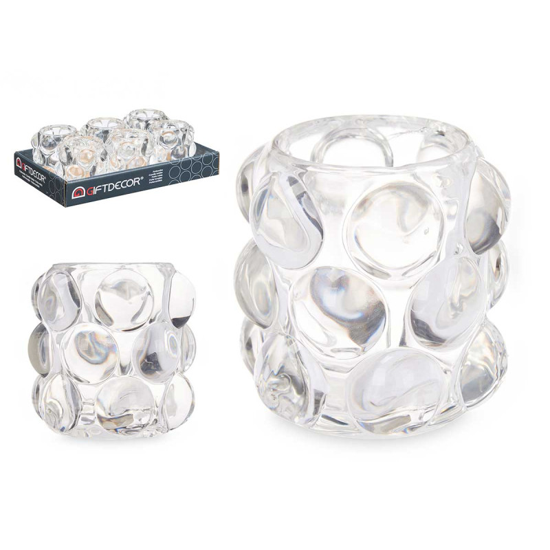 CANDLEHOLDER SMALL TRANSPARENT BALL