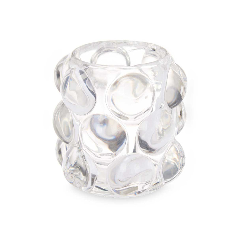 BOUGEOIR BOULE PETIT TRANSPARENT