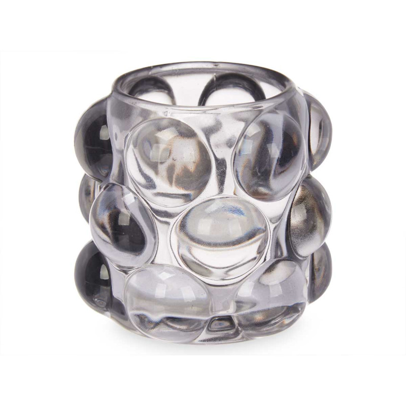 CANDLEHOLDER SMALL GREY BALL
