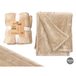 SILKY BLANKET BROWN 180X220CM
