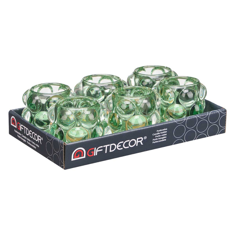 BOUGEOIR BOULE PETIT VERT