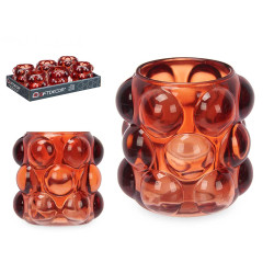 PORTACANDELA SFERA PICC MATTONE