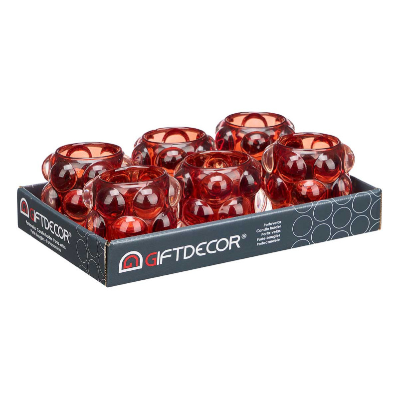 PORTACANDELA SFERA PICC MATTONE