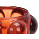 CANDLEHOLDER SMALL RUSSET  BALL
