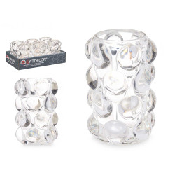 CANDLEHOLDER LARGE TRANSPARENT BALL