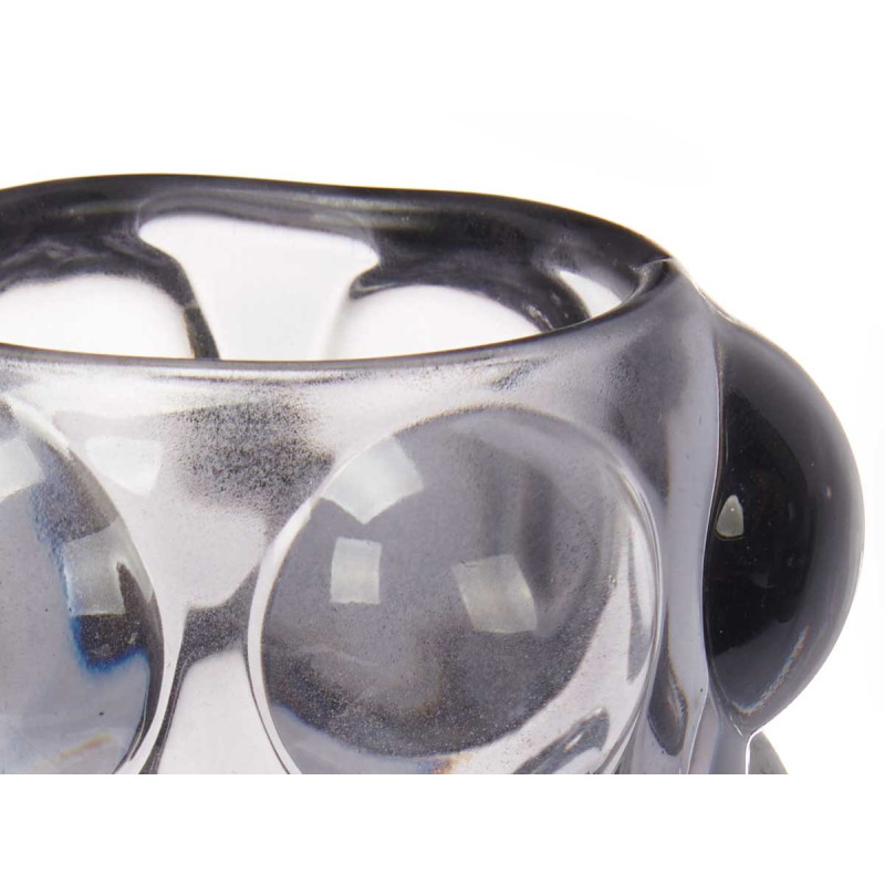 CANDLEHOLDER LARGE GREY BALL
