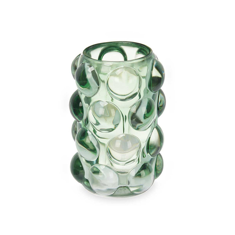 CANDLEHOLDER LARGE GREEN BALL