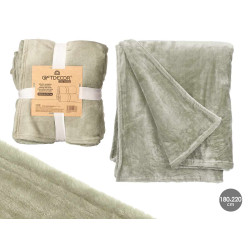 SILKY BLANKET GREEN 180X220CM