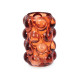 CANDLEHOLDER LARGE RUSSET  BALL