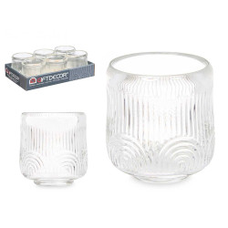 SUPORTE VELAS RISCAS GRD TRANSPARENTE