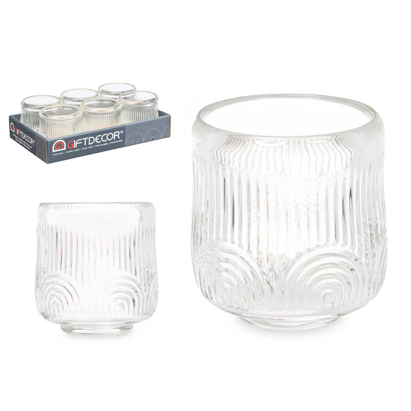 PORTAVELA CIRCULO RAYA GRD TRANSPARENTE