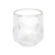 CANDLEHOLDER LARGE TRANSPARENT CIRCLE STRIPE