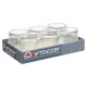 SUPORTE VELAS RISCAS GRD TRANSPARENTE