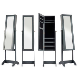 MIROIR BIJOUTIER AVEC PIED GRIS