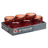 SUPORTE VELAS RISCAS GRD AVERMELHADO