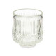 CANDLEHOLDER SMALL TRANSPARENT CIRCLE STRIPE