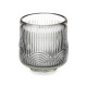 BOUGEOIR CERCLE RAYURE PETIT GRIS