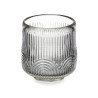 BOUGEOIR CERCLE RAYURE PETIT GRIS