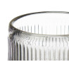 BOUGEOIR CERCLE RAYURE PETIT GRIS