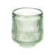 BOUGEOIR CERCLE RAYURE PETIT VERT