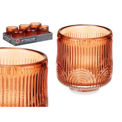SUPORTE VELAS RISCAS PEQ AVERMELHADO