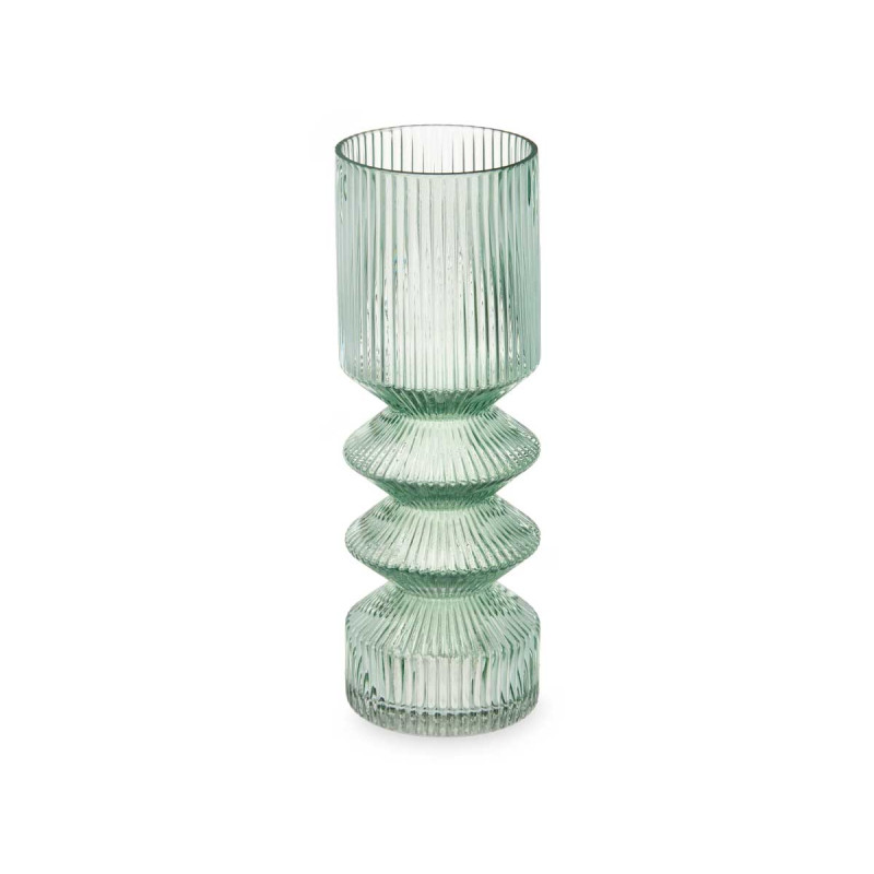 VASO RISCAS VERDE