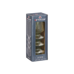 STRIPED VASE GREEN HIGH