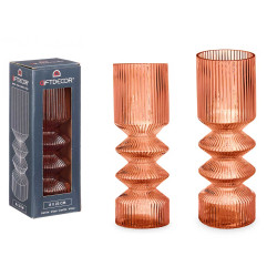 VASO RIGA 2 CORPI MATTONE