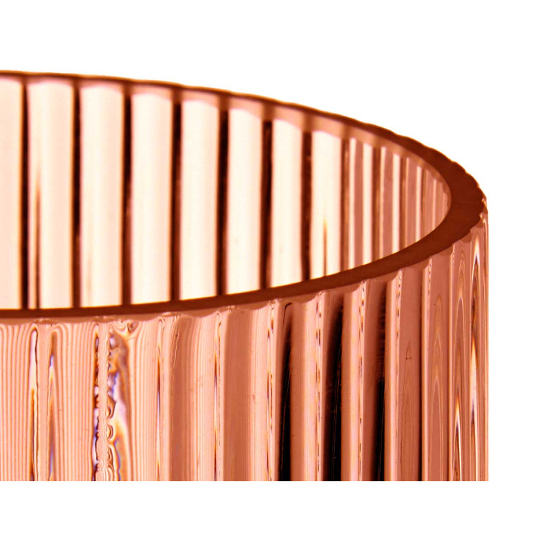 STRIPED VASE RUSSET HIGH