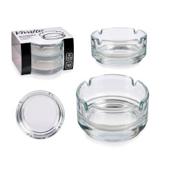 SET 2 CENERIERE VETRO 7,5CM