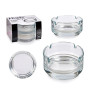 SET 2 CENDRIERS EN VERRE 7,5CM