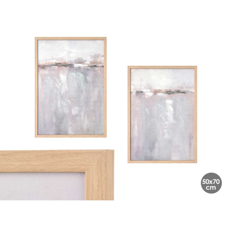 NATURAL CANVA FRAME PORT ASSORTED 2 50X70