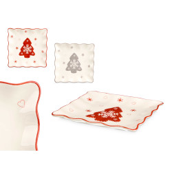 BANDEJA APERITIVO NAVIDAD CERAMICA SURT 2