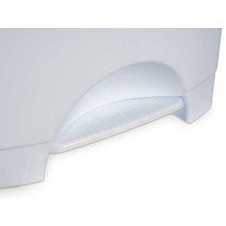 CESTINO CARTA PEDALE PLASTICA 10L BIANCO 