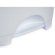 BALDE DO LIXO PLASTICO COM PEDAL 10L BRANCO